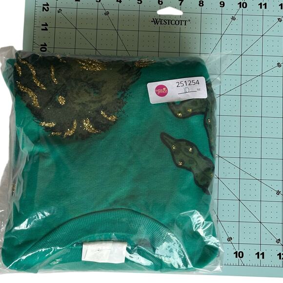 Womens Sweatshirt Size Large Gold Glitter Lion Ugly Sweater Vintage - Picture 9 of 9